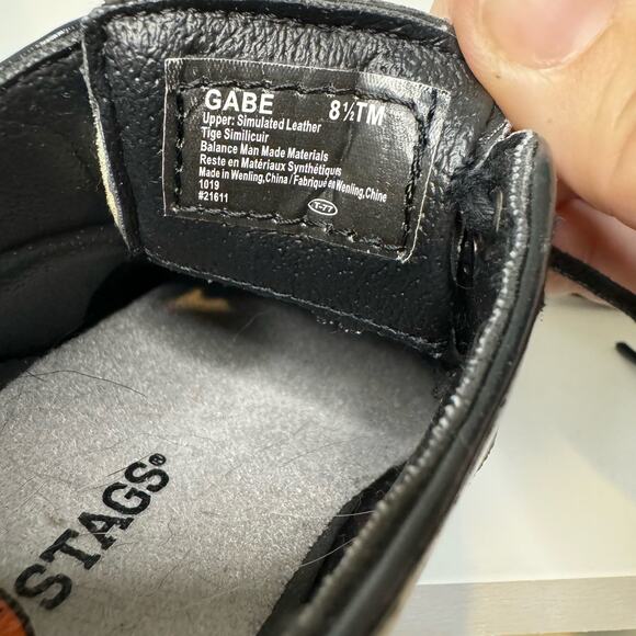 Deer Stags Black Leather Toddler Comfort Dress Shoes size 8.5 - Picture 7 of 7